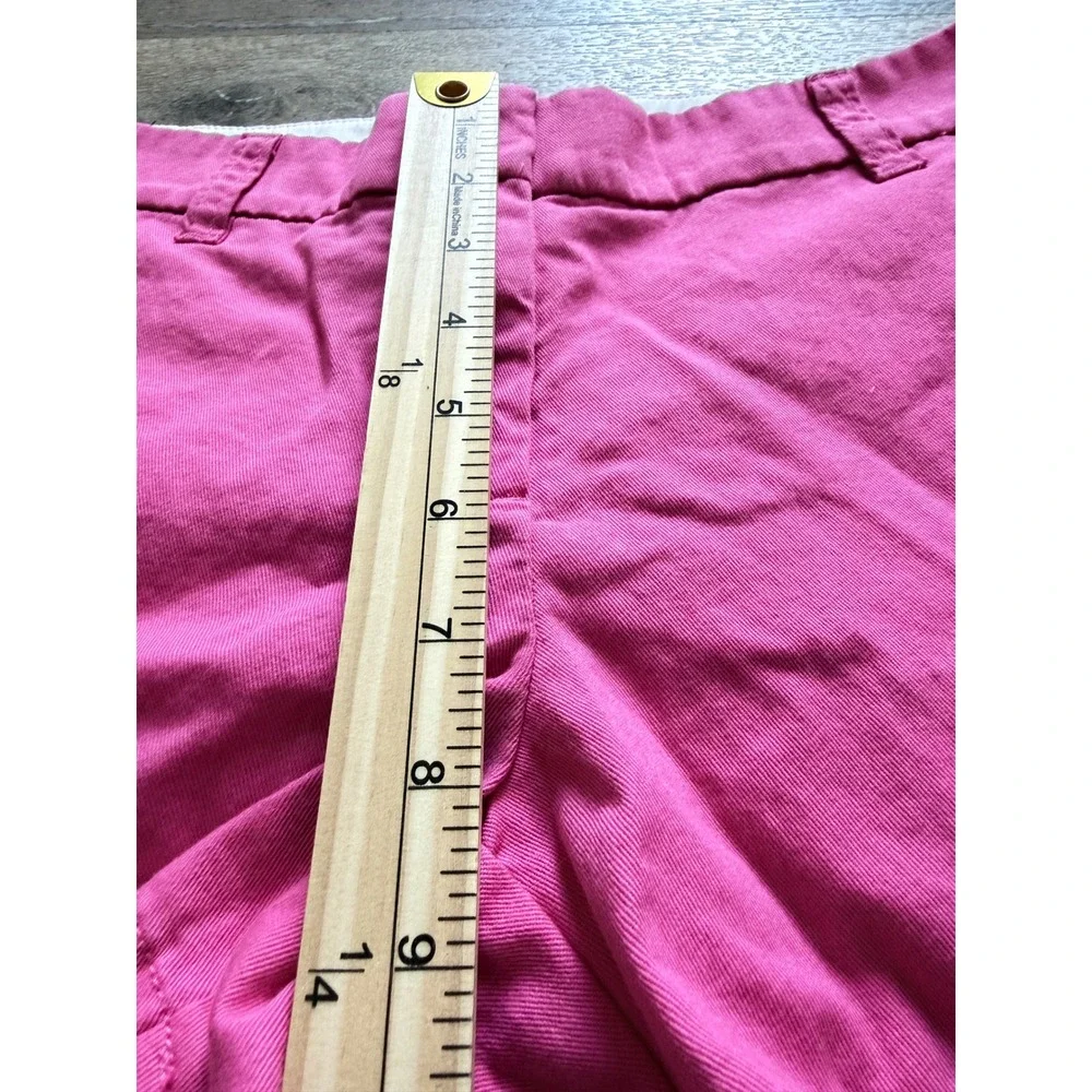 J.Crew Factory Womens Mid Rise Chino Shorts Hot Pink Size 4 Summer Casual